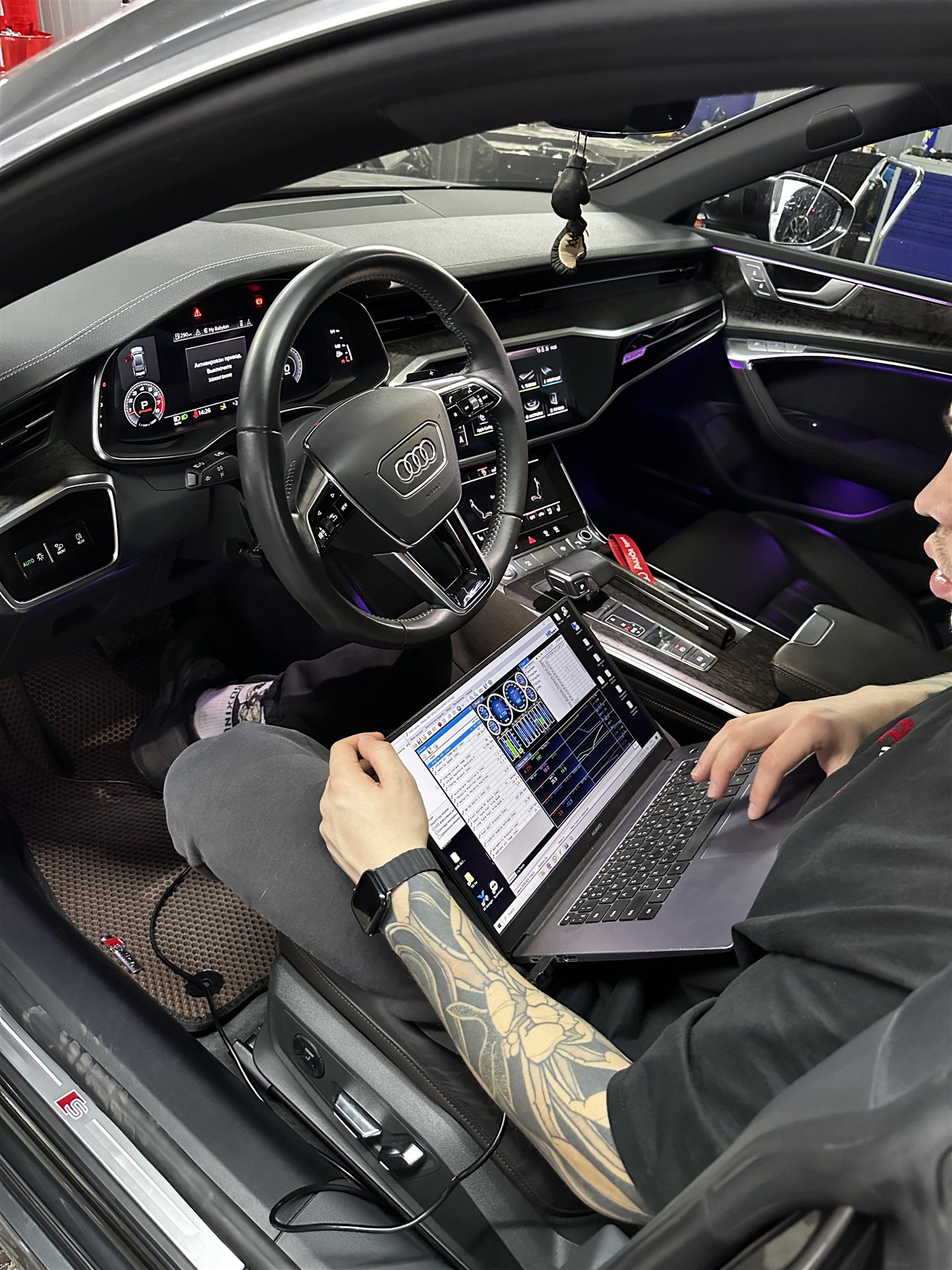 Профильная диагностика Audi перед ремонтом цепного привода ГРМ
