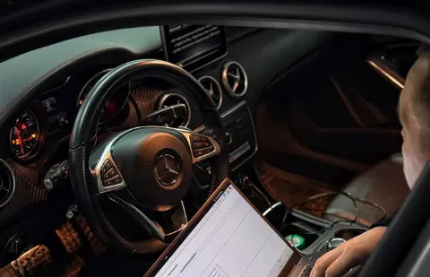 Диагностика Mercedes-Benz через XENTRY в RaceBox