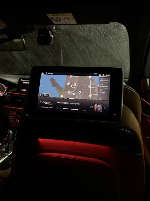 Навигация BMW на заднем экране после смены региона и обновления карт