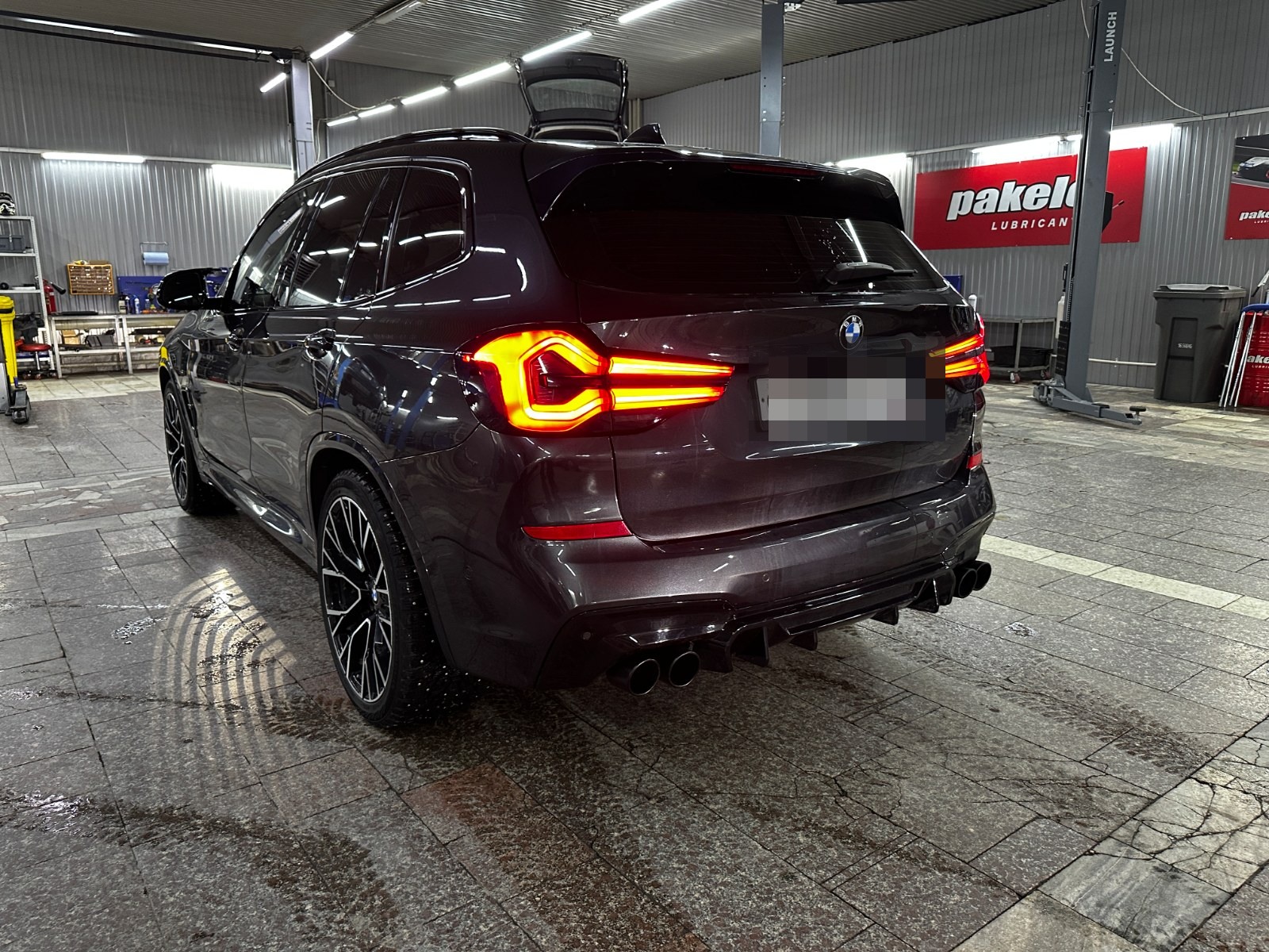 BMW X3 G01 установка Диффузора с насадками стиль X3 M