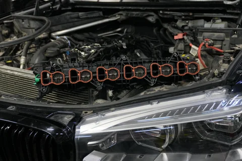 Установка очищенного впускного коллектора BMW X5 F15 40d
