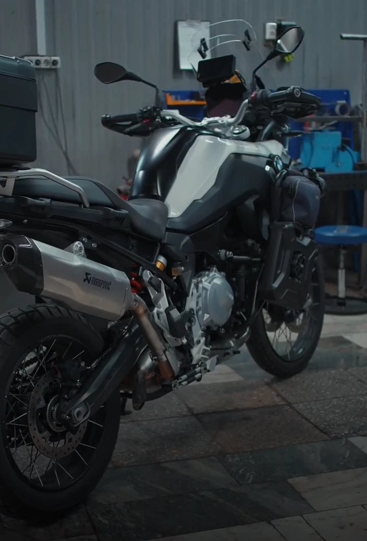 BMW F 850 GS после установки глушителя